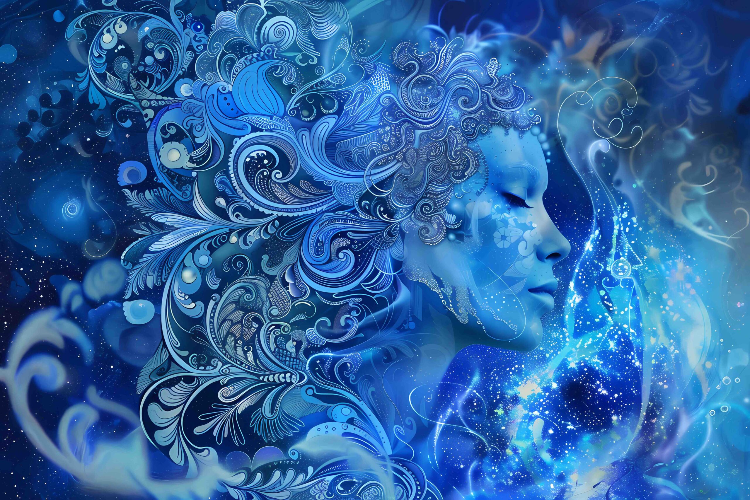 egno-zodiacale-acquario-donna-blu