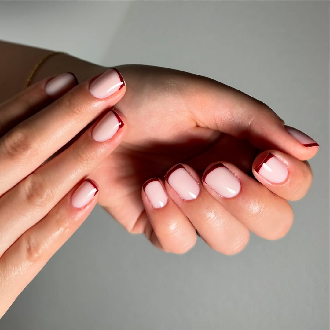 unghie-autunno-2025-french-rosso