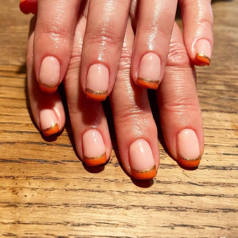 pumpkin-spice-latte-nails-french