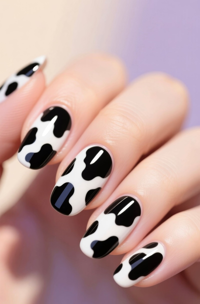 cow-nails-bianco-nero