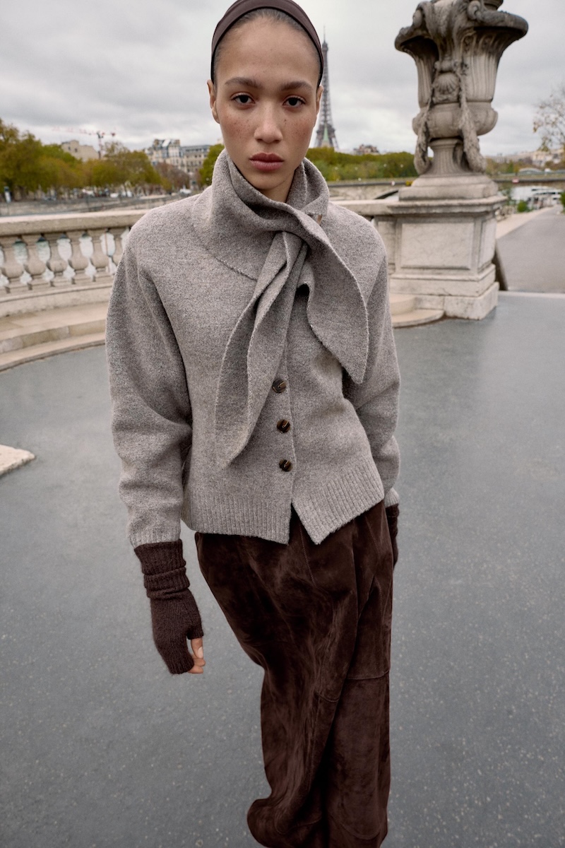 cardigan-autunno-2025-zara-foulard