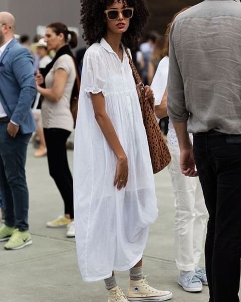 come-abbinare-converse-vestito