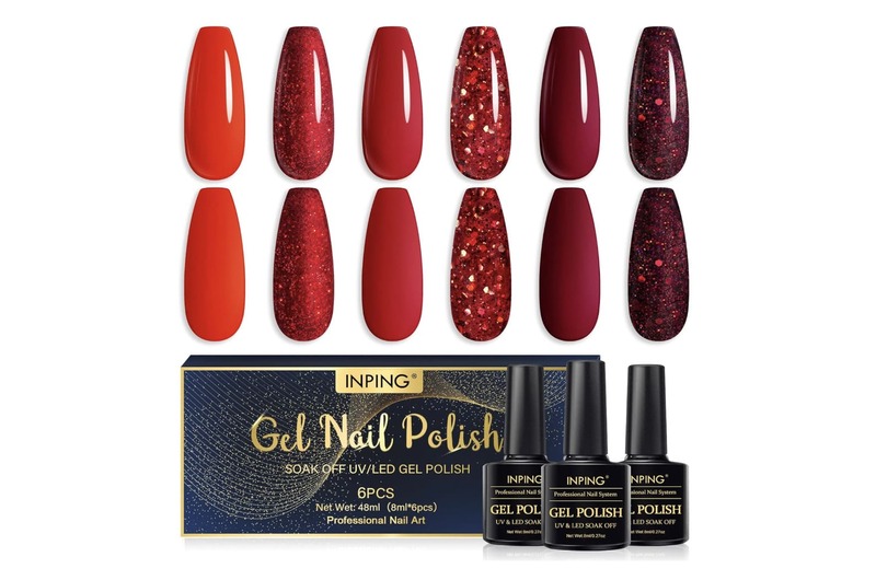 smalto-rosso-glitter-INPING-Semipermante-set
