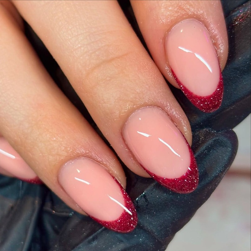 smalto-rosso-glitter-french