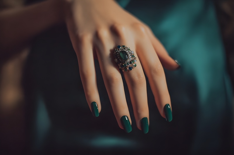 unghie-dicembre-verdi