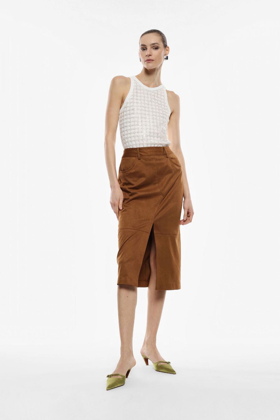 come-indossare-gonna-suede-tobacco