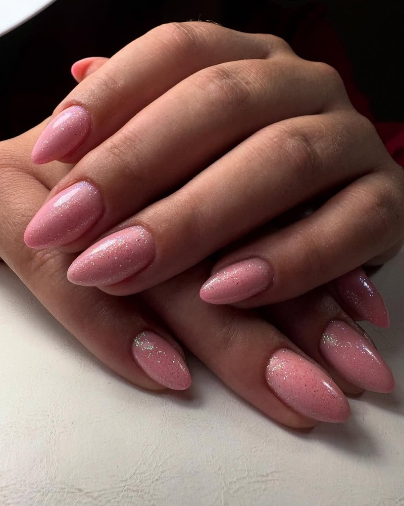 smalto-rosa-glitter-top-coat-argento