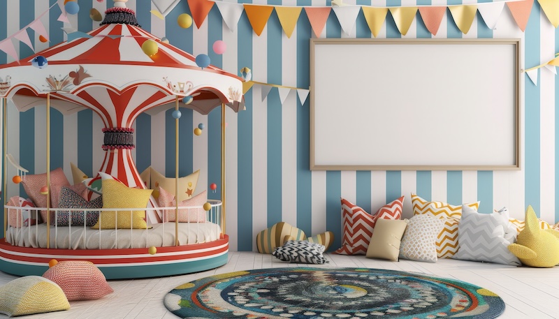 stanza-bambini-circo-giostra-Richafuji