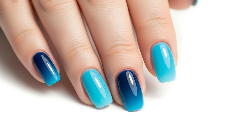 unghie-bicolore-blu-azzurro