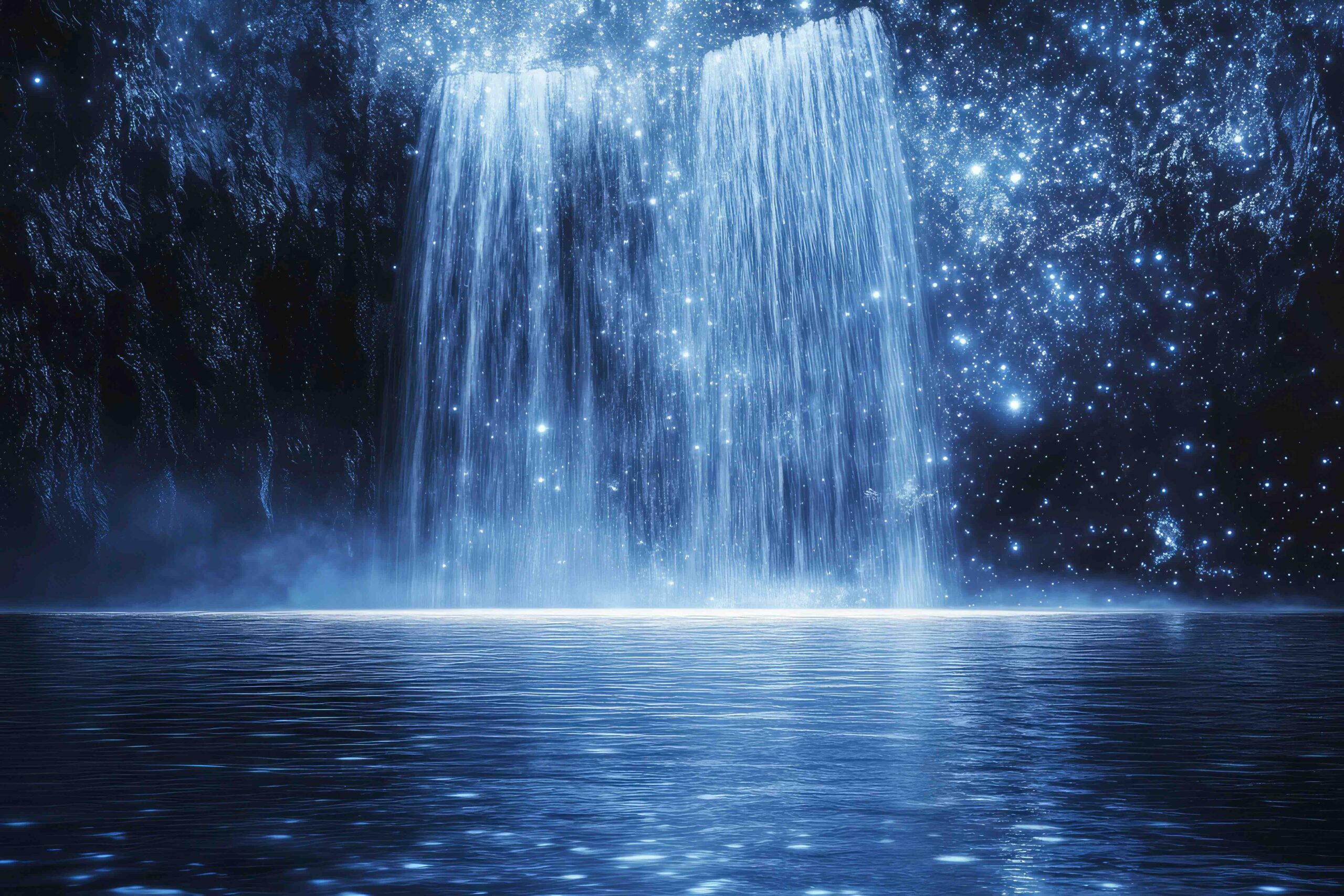 cascata-acqua-stelle-cielo