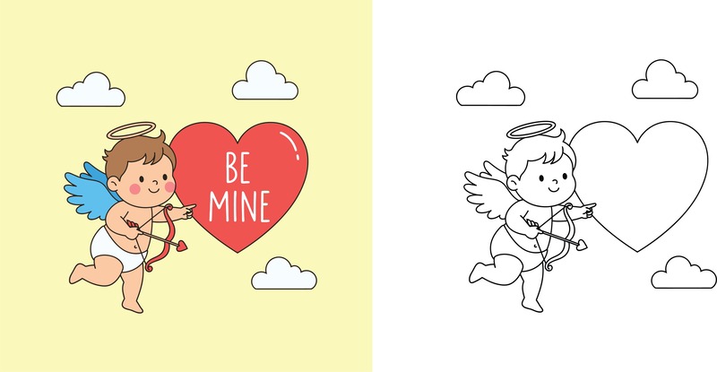lavoretti-san-valentino-disegni-da-colorare-cupido