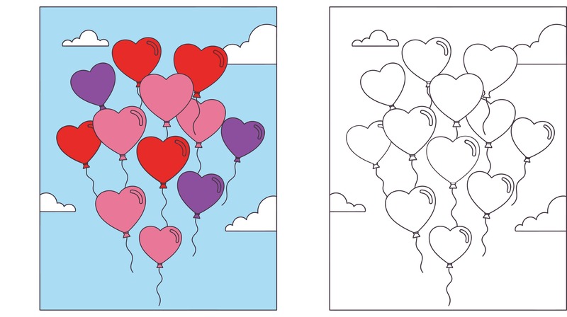 lavoretti-san-valentino-disegni-da-colorare-palloncini