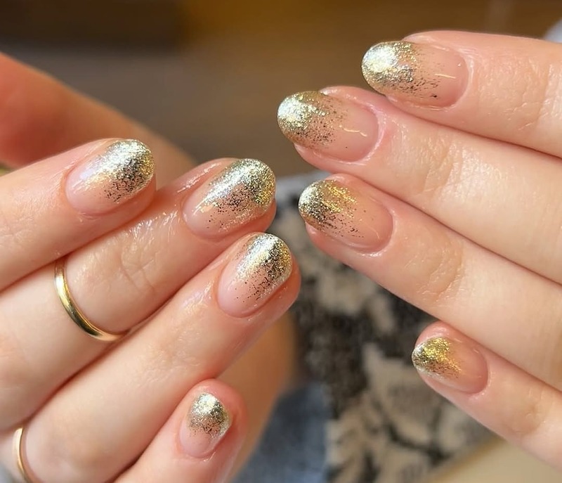 smalto-oro-glitter-ombre