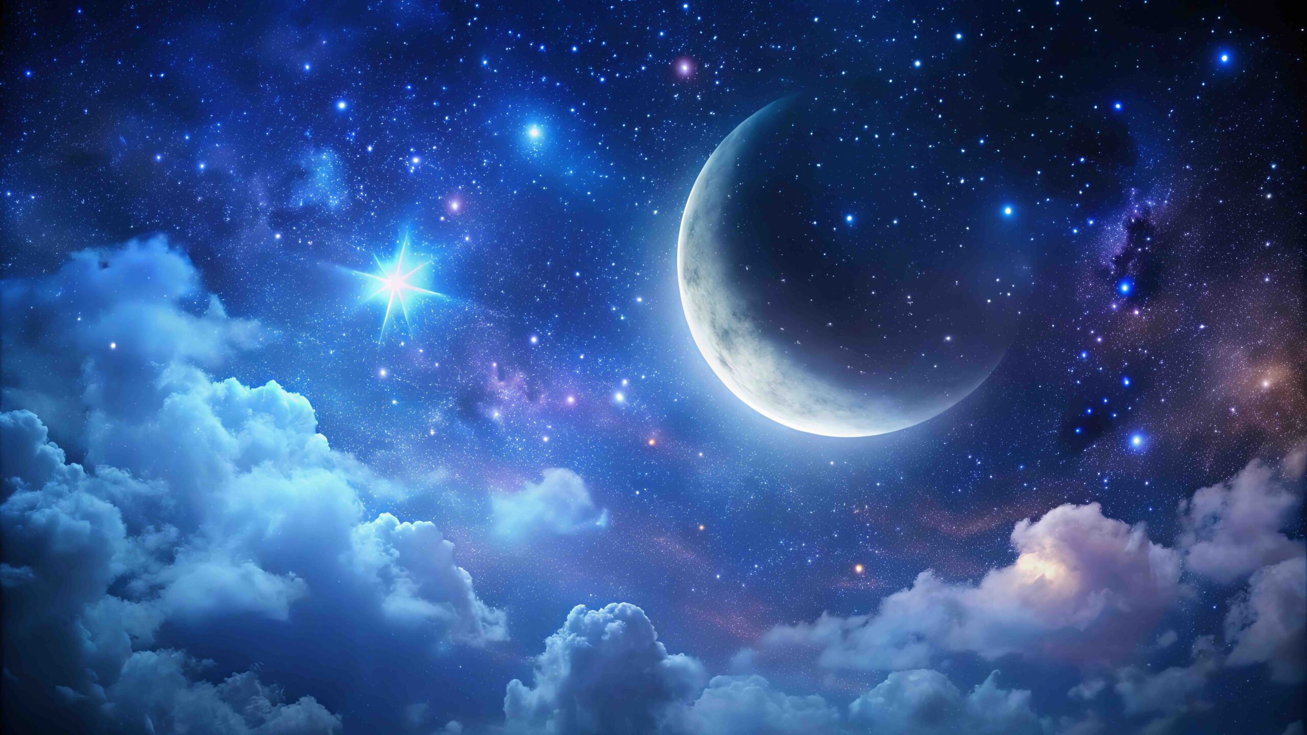 ultimo-quarto-luna-calante-stelle-nuvole