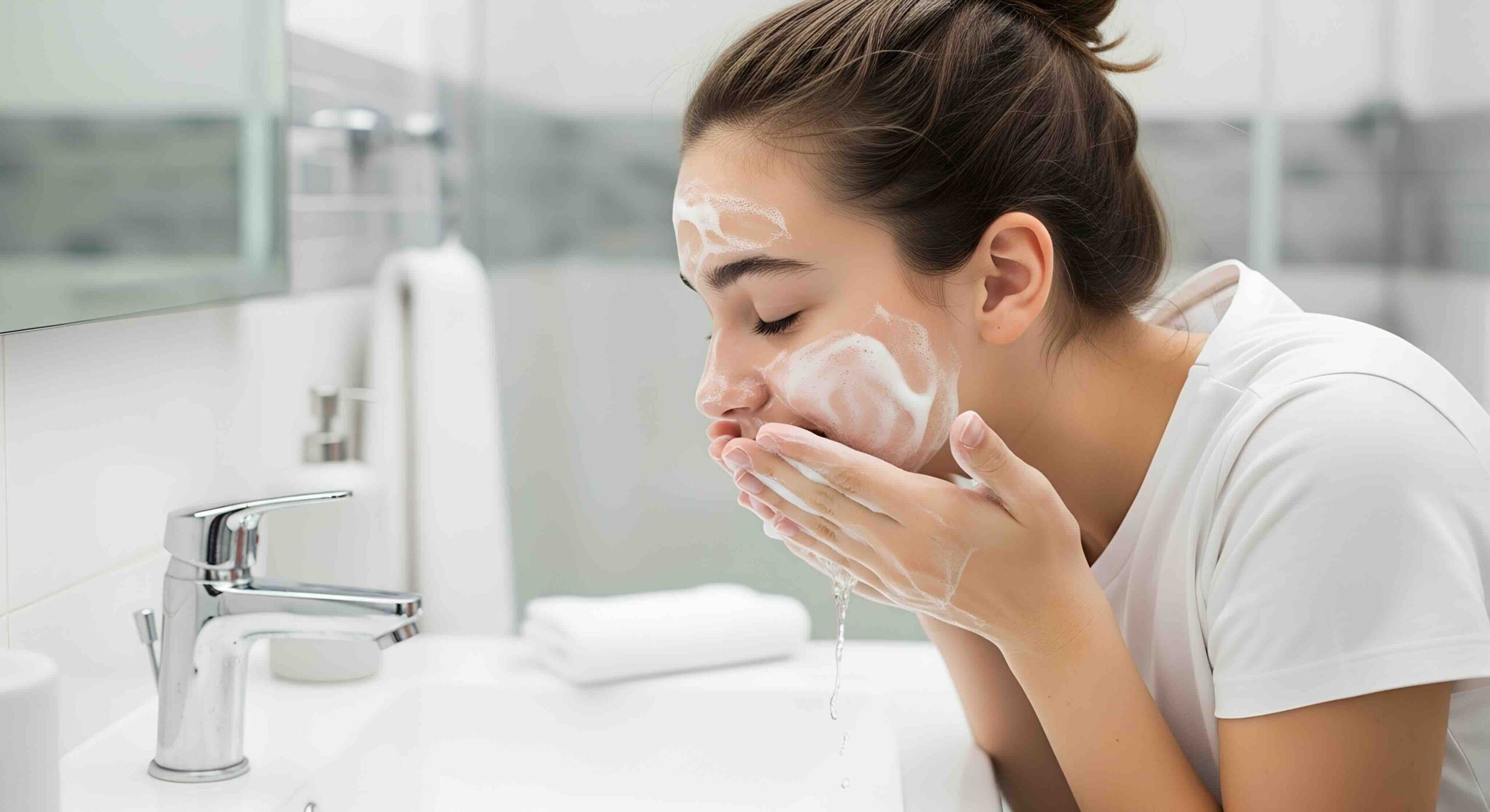 detersione-viso-detergente-schiumogeno-donna-che-si-lava-viso